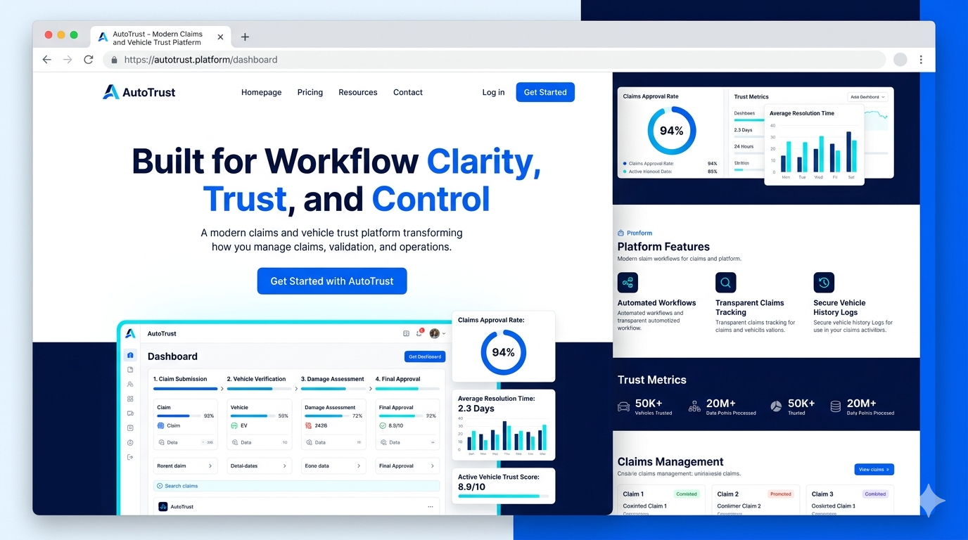 AutoTrust website preview