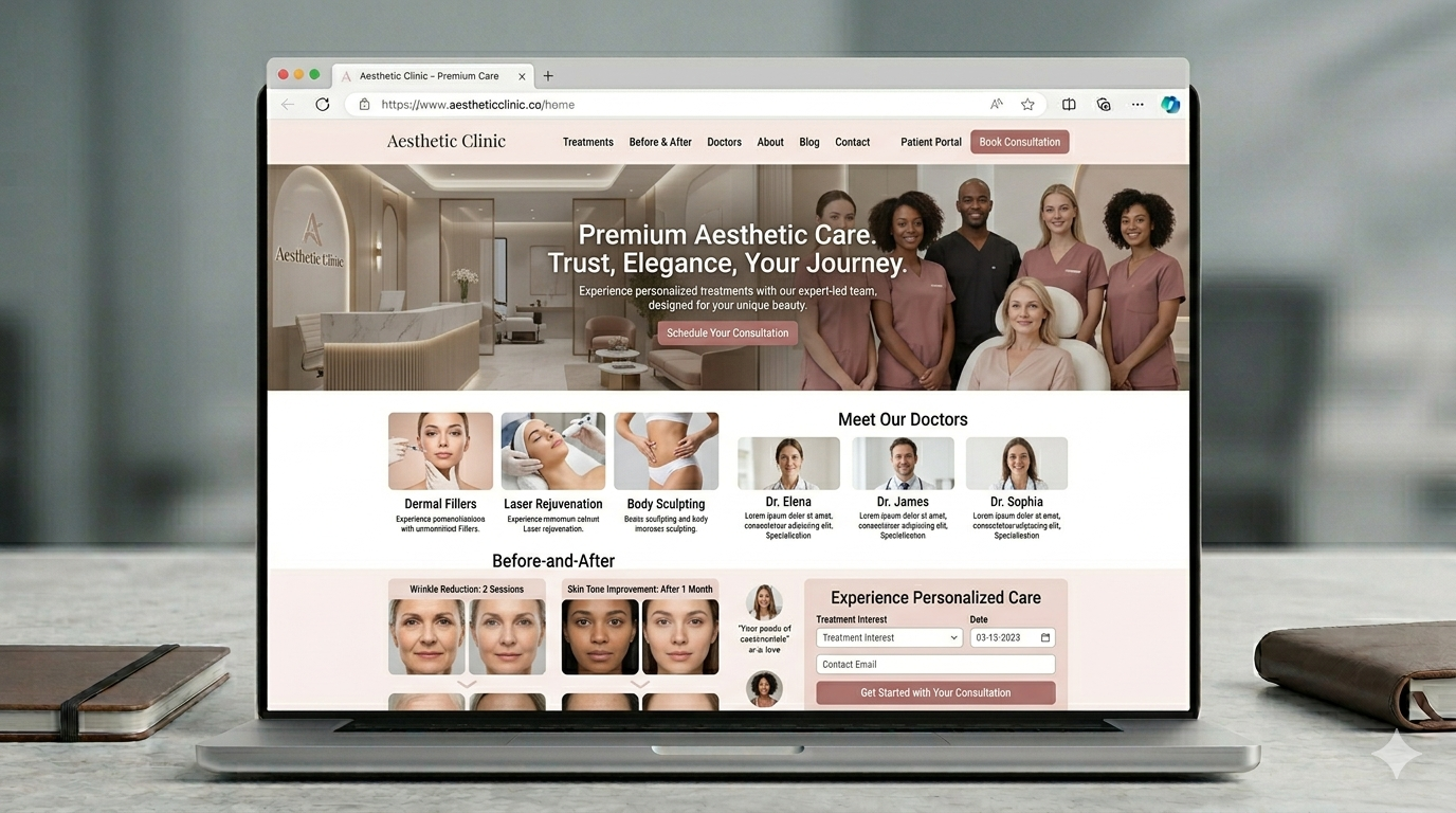 Aesthetic Clinic website preview
