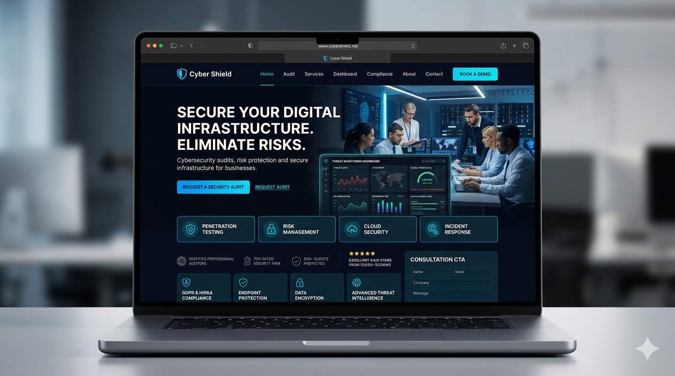 Cyber Shield website preview